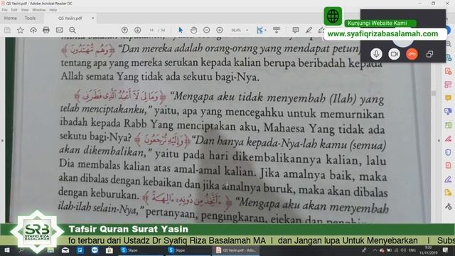 Ustadz Dr Syafiq Riza Basalamah MA - Tafsir Quran Surat Yasin ( part 3 ) смотреть онлайн