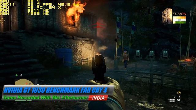 GT 1030 Gaming Far Cry 4 Benchmark смотреть онлайн