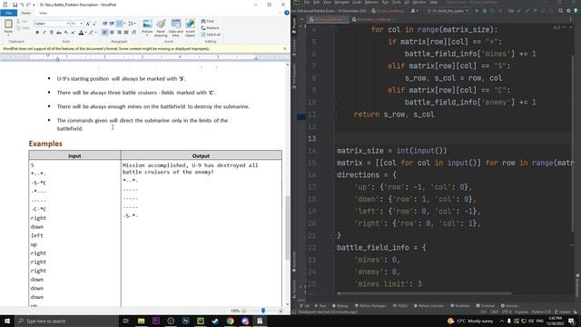 Python Advanced exam (matrix) - 02.navy_battle СофтУни смотреть онлайн