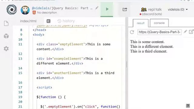 jQuery Basics: Part 3: Reacting to Events смотреть онлайн