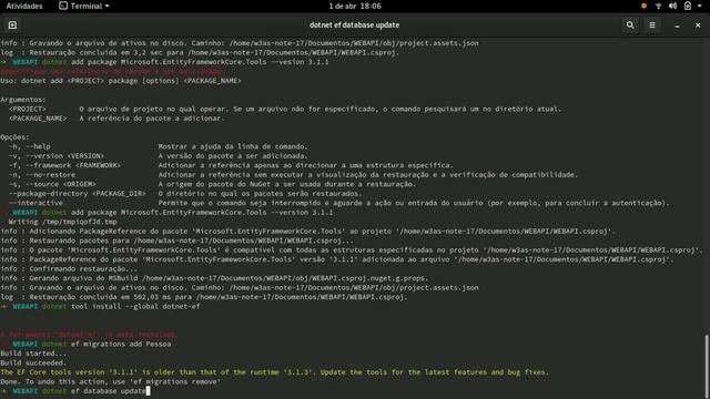 Criando uma API Rest em Dotnet Core + EFCore + Swagger + SQLServer com Docker смотреть онлайн
