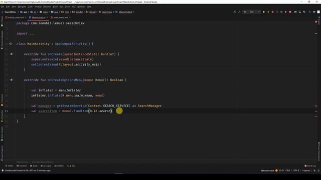 How to Implement and use Searchview in Android toolbar (Kotlin and AndroidX) смотреть онлайн