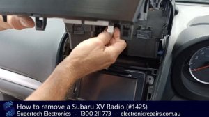 How to remove a Subaru XV Radio (#1425)