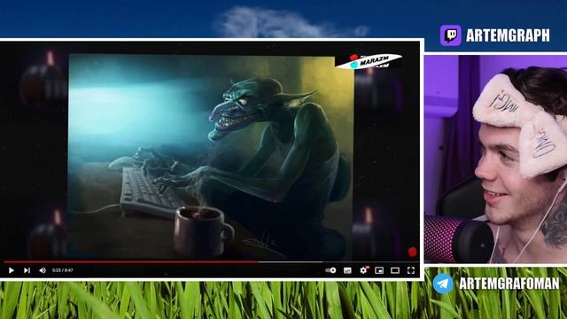 Артём Граф Реакция: Marazm | БАБКИ ЛОМАЮТ КАМЕРЫ В ПОДЪЕЗДЕ