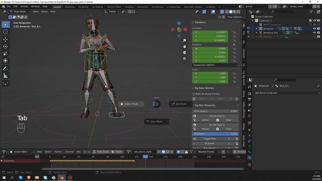 Blender Expy Kit addon: Mixamo to Rigify смотреть онлайн