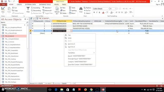 8.3 M.S Access - Query - Hurdles in Auto Fill | Hindi Tutorial смотреть онлайн