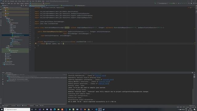 Spring Boot RESTful Web Application Tutorial - Part 11 - Specifications search by modified timestam смотреть онлайн