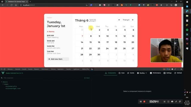 [VueJS2] - Calender App 2 - Create Function ,Data in Vue [Error Sound] смотреть онлайн