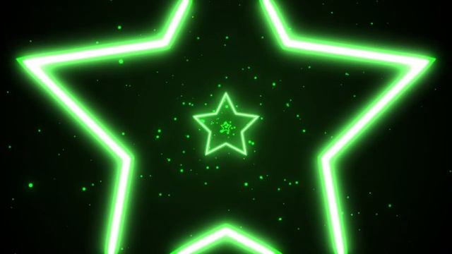 Shining Green Neon Star Lights Tunnel Vj Loop Glow [TikTok Trend Background] смотреть онлайн
