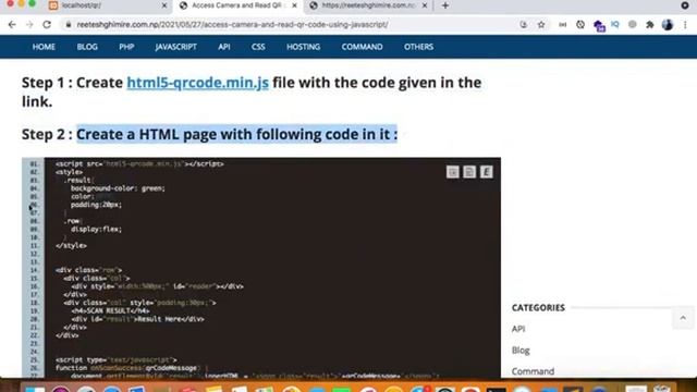 QR Code Reader / Scanner with JavaScript (Html5-QRCode.js)#FlyWithCode07 смотреть онлайн