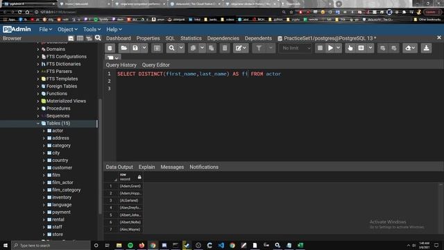 SQL practice(SELECT/WHERE/COUNT/DISTINCT) смотреть онлайн