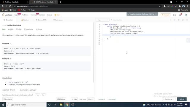 Valid Palindrome | Leetcode Solution Explained | JAVA смотреть онлайн