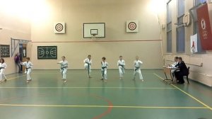 Зачте по карате на синий пояс. Часть 1.