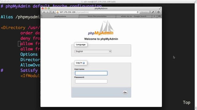 Securing PHPMyAdmin - Part 1 | DOCasts | Digital Ocean Screencasts | смотреть онлайн