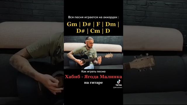 Разбор песни Хабиб - Ягода малинка на гитаре (by D.Stiwen) смотреть онлайн