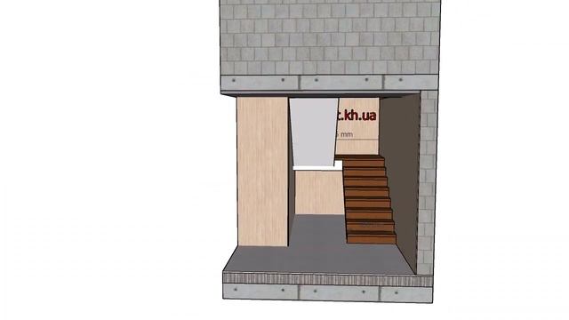 Лестница под зашивку, ступень, подступень, плинтус. смотреть онлайн