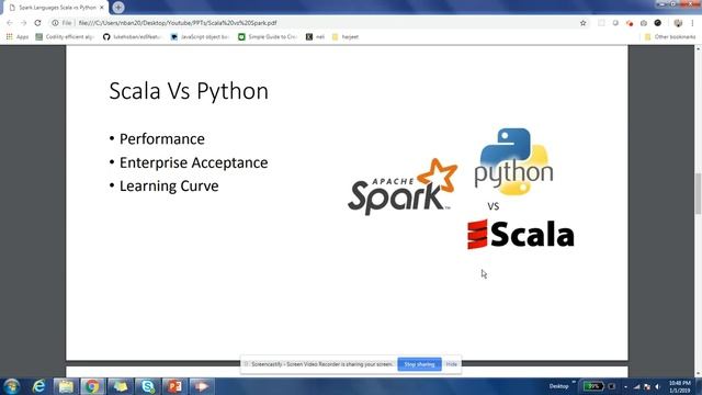 1.2 Apache Spark Tutorial | Scala vs Python| Choose language смотреть онлайн