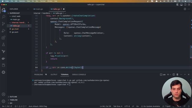 Go (Golang) Construindo um Chat com WebSockets e a API do ChatGPT смотреть онлайн