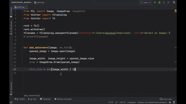 How to add Custom Watermarks to any Image using Python Tutorial смотреть онлайн