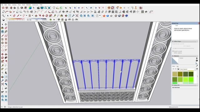 SKETCH UP TUTORIAL FOR MAKING COLLAPSIBLE DOOR EASY @SketchUp смотреть онлайн