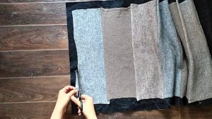 Переделка старых вязаных кофт. Коврик из старых свитеров.