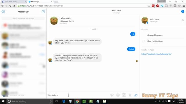 How To Use A Facebook Messenger Bot To Set Reminders смотреть онлайн