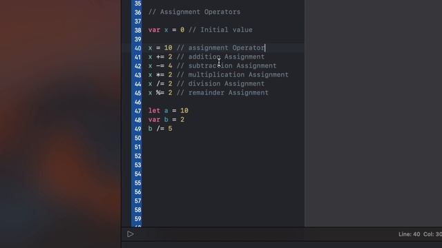 Swift Operators - Introduction to important operators in swift language смотреть онлайн