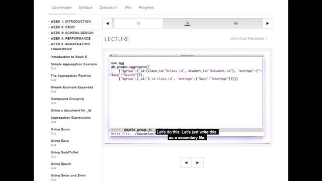 MongoDB Week 5 Lectures part 2 смотреть онлайн