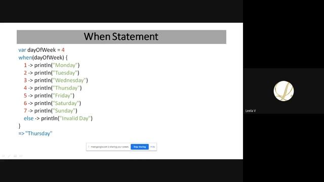 Flow Statements in Kotlin смотреть онлайн