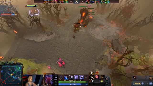 АКУЛ VS ПИКО 5х5 (DOTA 2 С БОТАМИ) [МИДОВЫЙ АНТИМАГ]