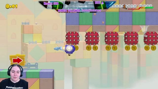 Twitch Chat Sass! Pro Tip "Don't Die" Super Mario Maker 2 Viewer Levels!! смотреть онлайн