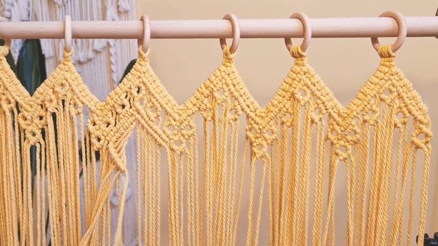 DIY | macrame boho curtain tutorial смотреть онлайн