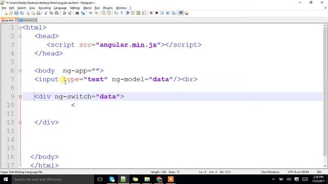 ngSwitch in Angular JS смотреть онлайн