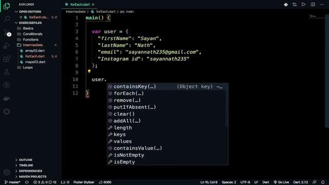 16. For Each Loop on Maps in Dart | Dart and Flutter series | DSC KIIT смотреть онлайн