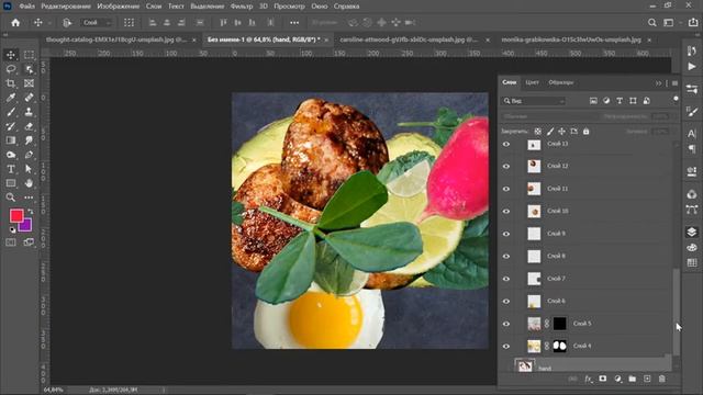 Photoshop - рисуем меню для ресторана смотреть онлайн