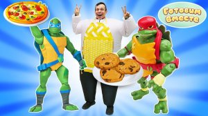 Черепашки Ниндзя и Фёдор готовят вкусняшки! Простые рецепты для детей. Сборник видео игры кухня