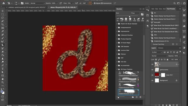 Furry Leopard Effect Free Adobe Photoshop Brush Download + 36 Days of Type Letter D смотреть онлайн