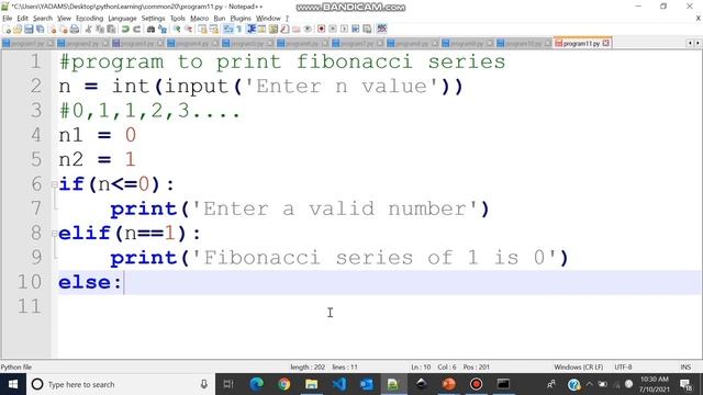 Write a program to find Fibonacci sequence | Suresh Techs Python | Python In Telugu For Beginners смотреть онлайн