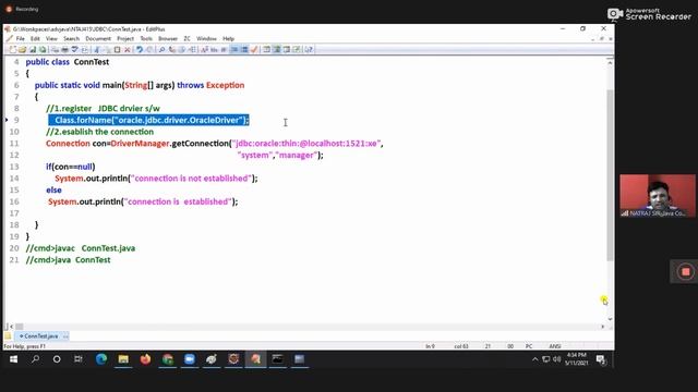 20 NTAJ415 Oracle thin Driver and DB connectivity May 11th 2021 смотреть онлайн
