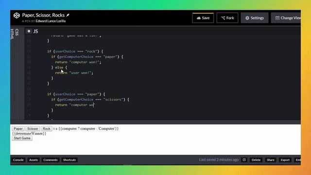 Paper, Scissors, Rock javascript vuejs смотреть онлайн