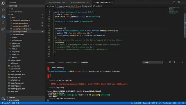 viewChild - Angular смотреть онлайн