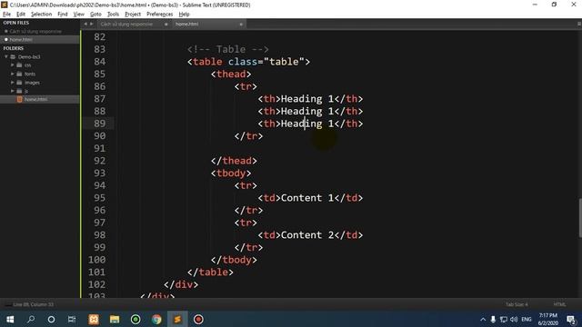 Học nhanh Bootstrap 3 phần 7 - Cách sử dụng panel và table смотреть онлайн