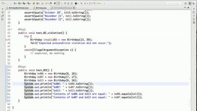 CS2 Java Tutorial Birthday Book App 03 Birthday class, equals method смотреть онлайн