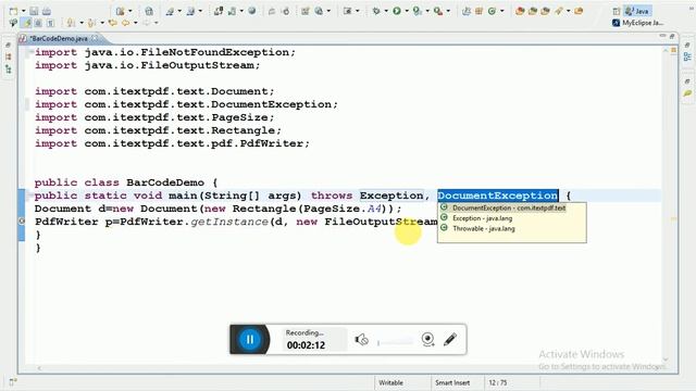 Barcode generator using java in pdf смотреть онлайн