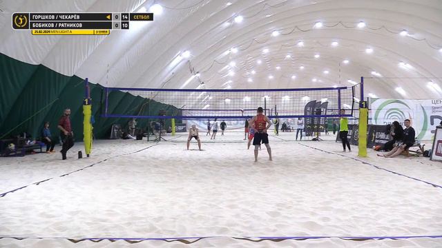 Четвертьфинал: Горшков / Чекарёв VS Бобиков / Ратников | MEN LIGHT A - 25.02.2024 смотреть онлайн