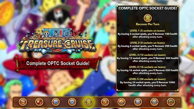 COMPLETE SOCKET GUIDE!!! (One Piece Treasure Cruise - Global 4.0 UPDATE!) смотреть онлайн