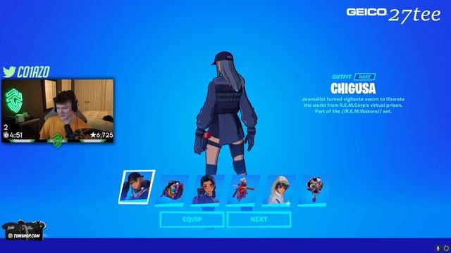 Streamers React To Cyber Infiltration Anime Skin In Fortnite Item Shop | Poki Emote Back In Fortnit смотреть онлайн