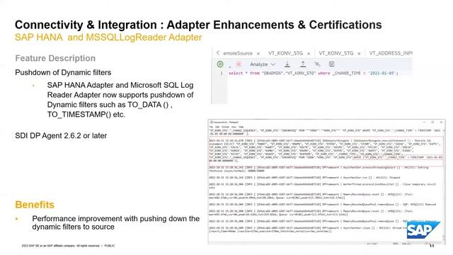 What's New in SAP HANA 2.0 SPS 07: Data Integration (SDI/SDA) смотреть онлайн