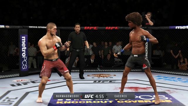 Khabib Nurmagomedov vs. Alex Caceres | EA Sports UFC 3 4K - K1 Rules смотреть онлайн