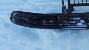 Самодельный лыжный модуль на мотособаку